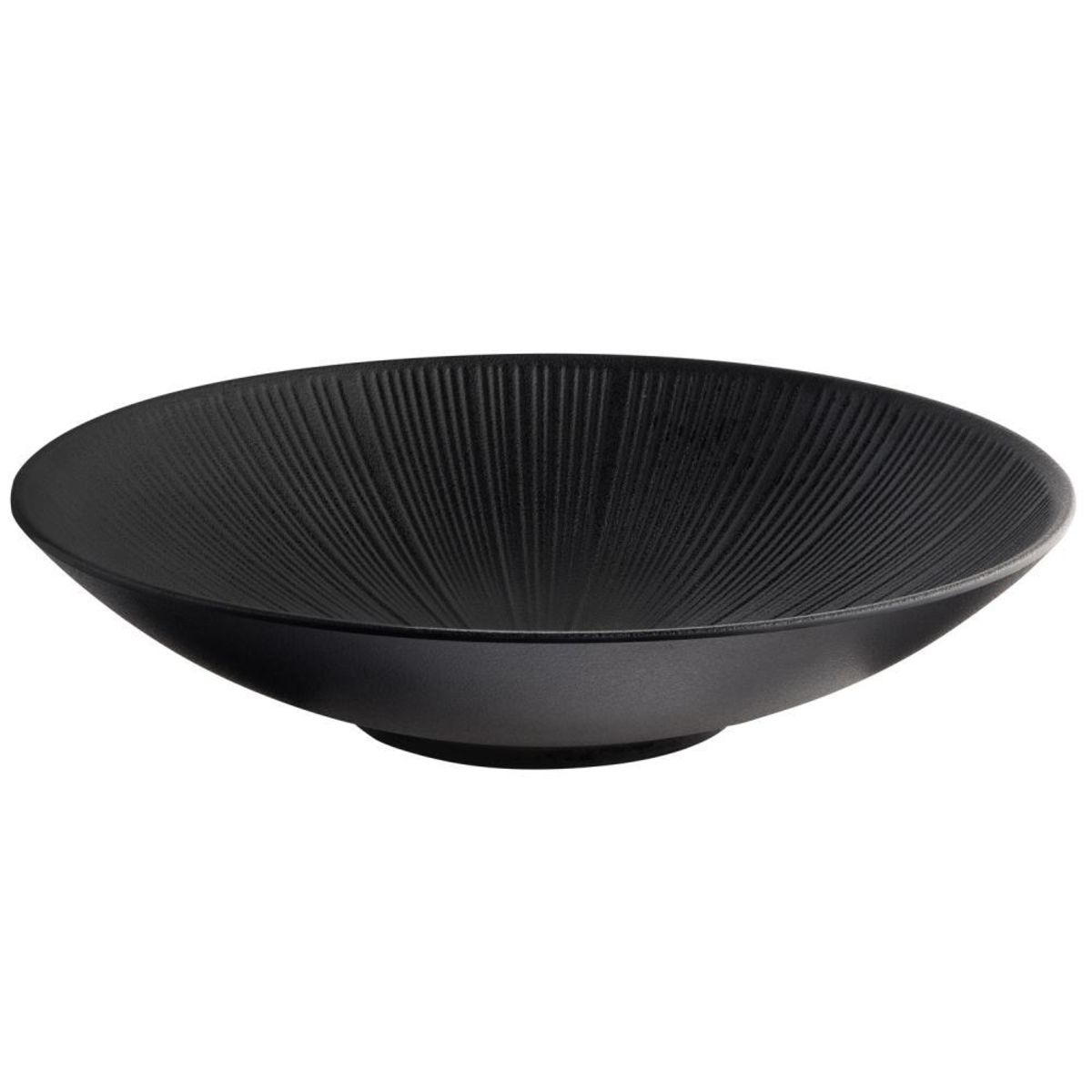 APS Schale -NERO- , 14,5 x 12,5 cm, H: 8 cm , Melamin, sand , 0,3 Liter ,; 3400 ml, 35x35x8 cm (LxBxH); schwarz; rund