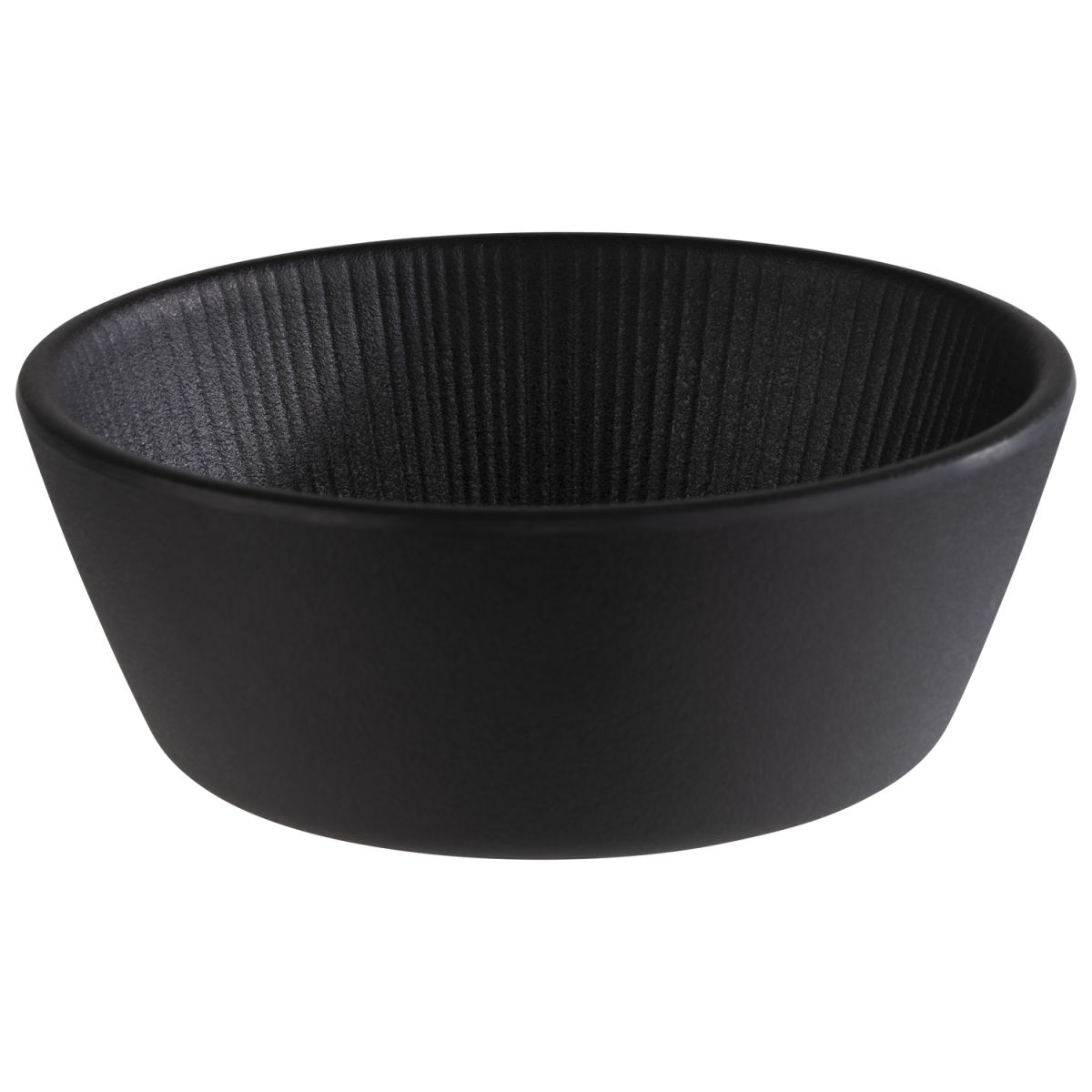 APS Schale NERO, Melamin, eckig 250 ml, 12.5x12.5x4.5 cm (LxBxH); schwarz