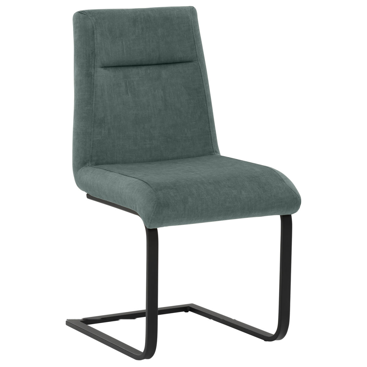 Mayer Sitzmöbel Stuhl 2133, Freischwinger 47x58x90 cm (BxTxH); Sitz petrol, Gestell schwarz