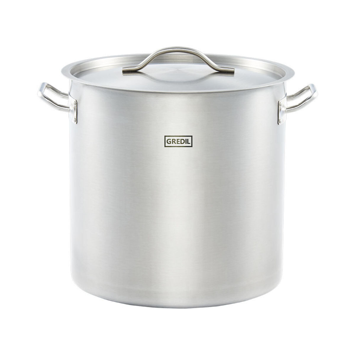 Gredil Suppentopf hohe Form Serie ECO, inkl. Deckel 36.6 l, 36x36 cm (ØxH); silber
