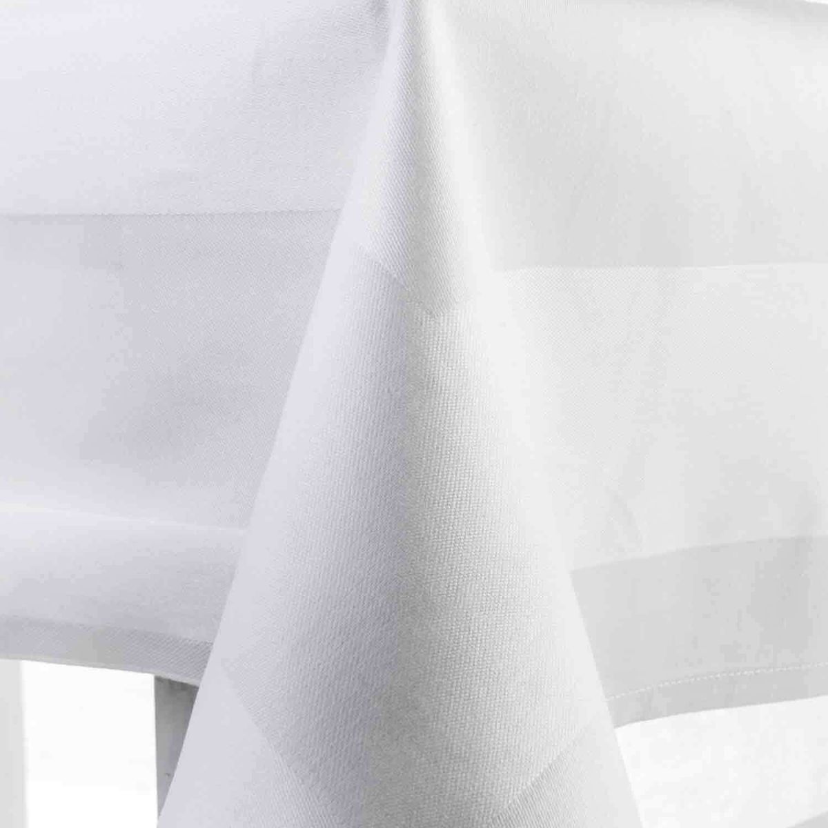 bertsch Hotelwäsche Atlaskante Deckserviette weiss 100/100 cm, Vollzwirn 220g/qm, Baumwolle 100x100 cm (BxL); weiß; quadratisch
