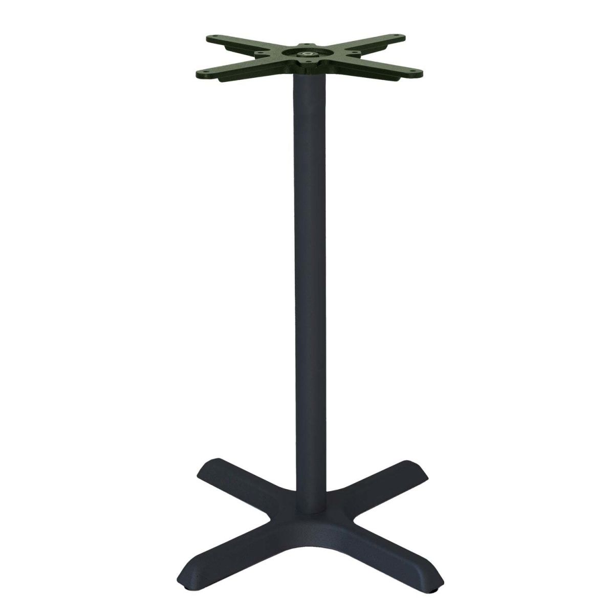 Base tavolo alto Dina RestooTab; 55x55x110 cm (LxLxH); nero