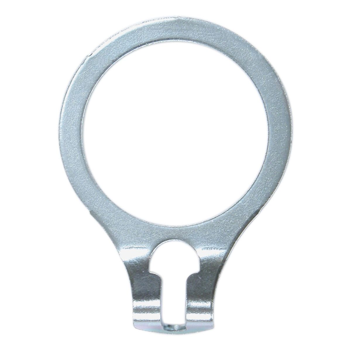 Anello Corby per gruccie con perno di sicurezza CORBY; 6.5x2 cm (LxH); cromato; 50 pz. / Pacco