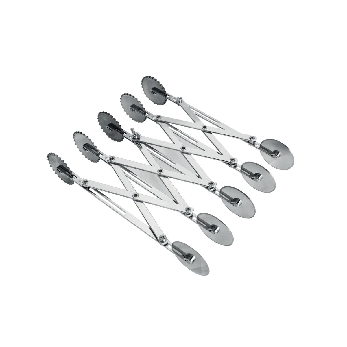 Schneider Teigschneider mit 5 Rädchen glatt und gezackt 5.5 cm (Ø); edelstahl