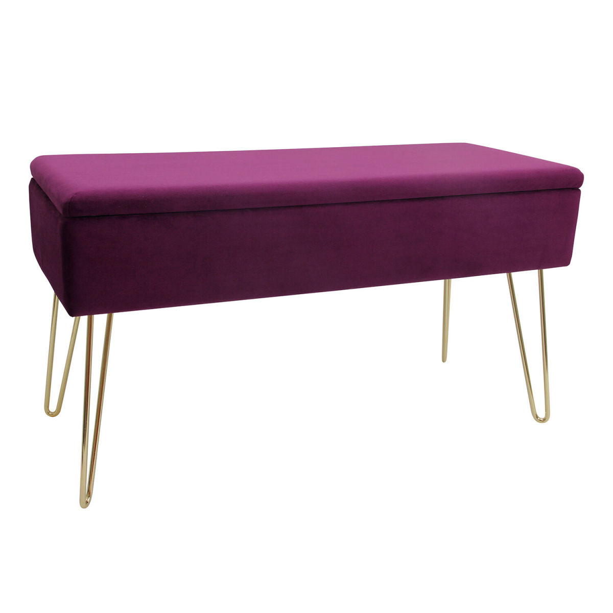 ECHTWERK Sitzbank Scarlett 30x75x42x75 cm (BxTxHxL); brombeer
