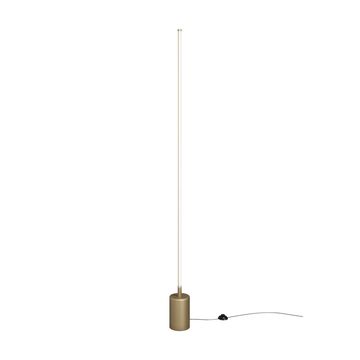 Maytoni Stehleuchte Flow Schwarz, aus Metall, LED, mit App dimmbar 1.6x1.6x145x1.6 cm (LxBxHxØ); messing; Gestell messing