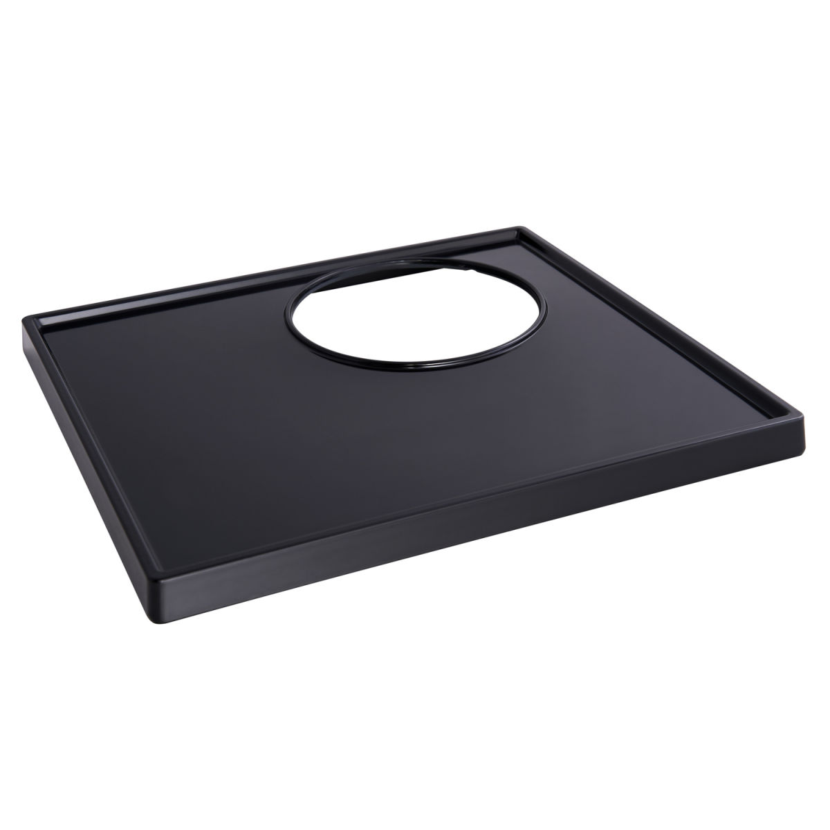 Vassoio per camere hotel per bollitore standard Ascot in nero CORBY; 31.3x2.2x34.5 cm (LxHxP); nero