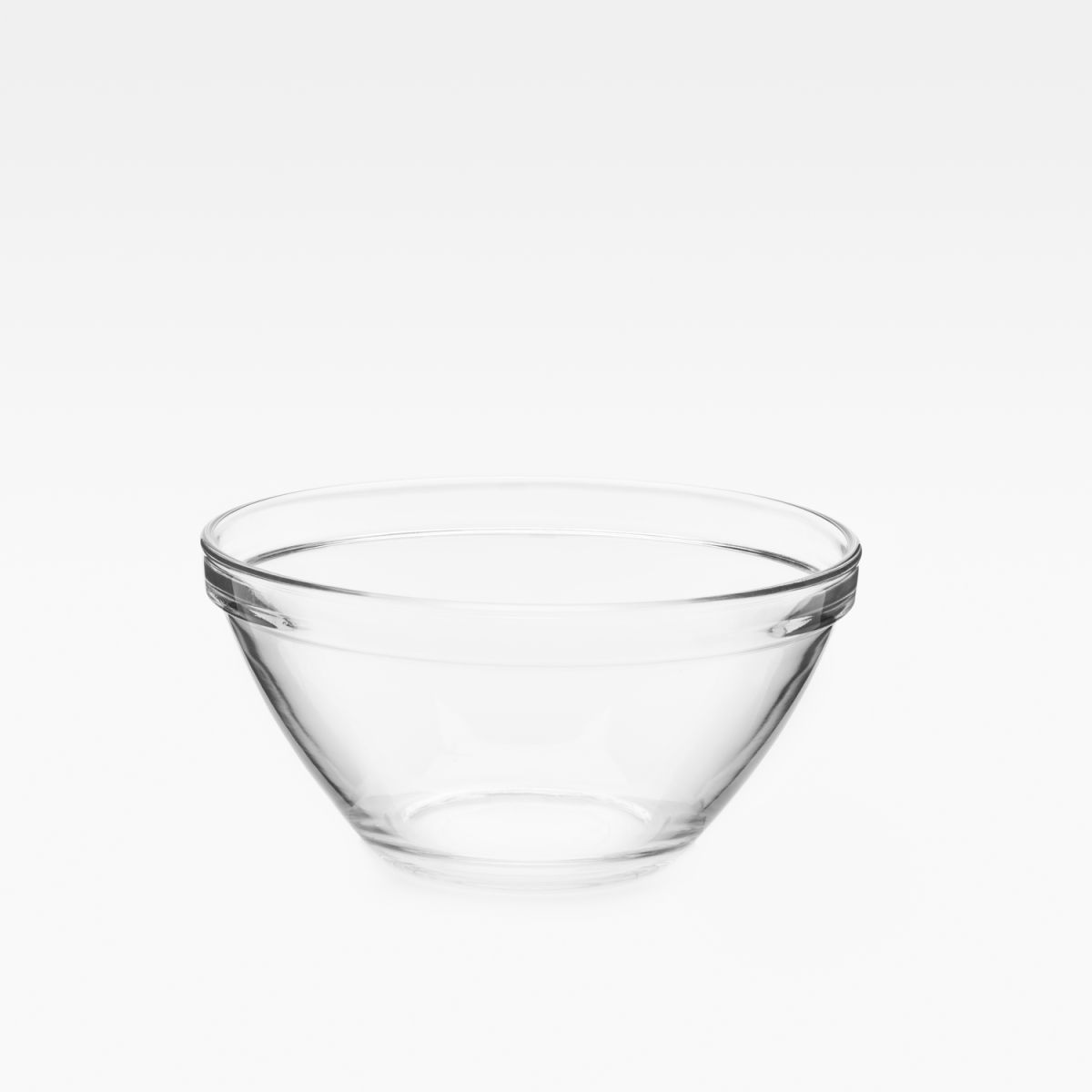 Bormioli Rocco Glasschale Pompei 1060 ml, 17x17x17x8.5 cm (LxBxØxH); transparent; rund; 24 Stück / Pack