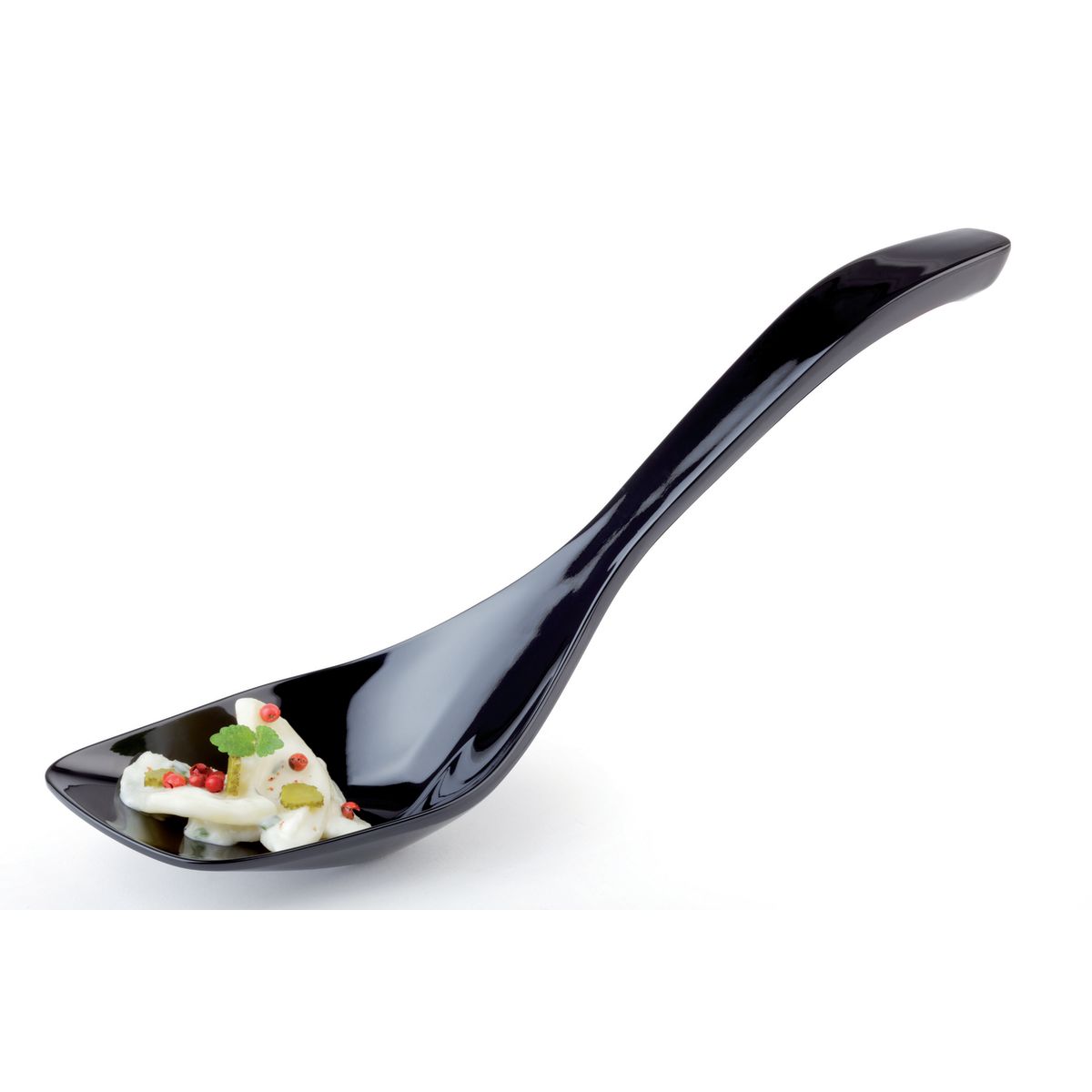 APS Servierlöffel PROEDGE, Melamin 7 cm (L); schwarz
