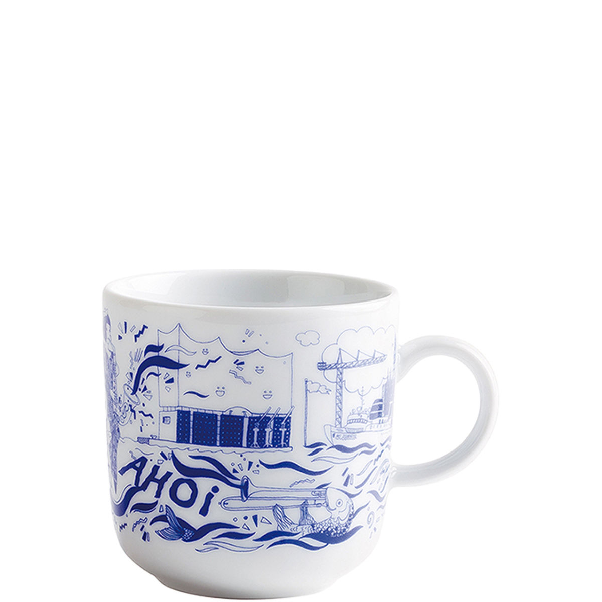 Kahla Kaffeebecher Ahoi Marie 8.8x8.9 cm (ØxH); blau; 6 Stück / Pack