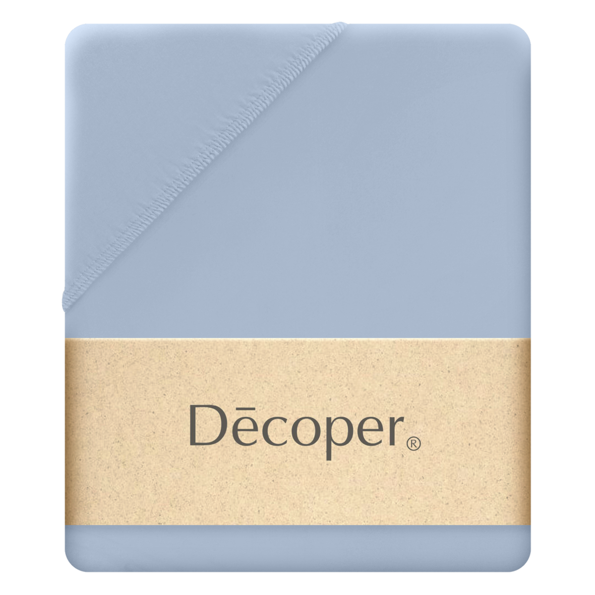 Decoper Decoper ® Mako-Feinjersey Spannbettlaken aus 100% Baumwolle 180-200x200 cm (BxL); azurblau