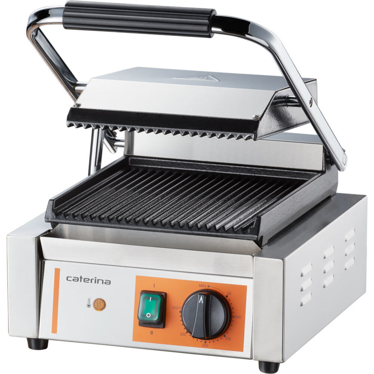 Caterina Kontaktgrill CATERINA, 1,8 kW 31x36x20 cm (BxTxH); silber/schwarz