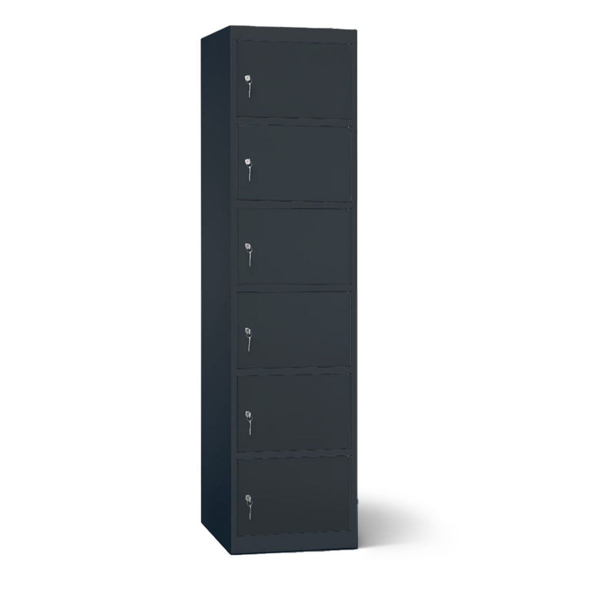 rotstahl Akku-Ladeschrank 6 Fächer mit anthrazitgrauem Korpus 45x180 cm (BxH); anthrazit