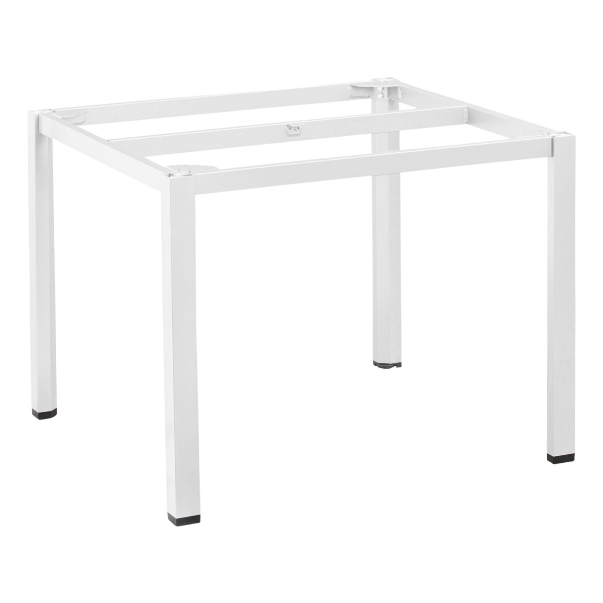 KETTLER Tischgestell CUBIC 95x95x73 cm (LxBxH); Platte silber, Gestell silber; quadratisch