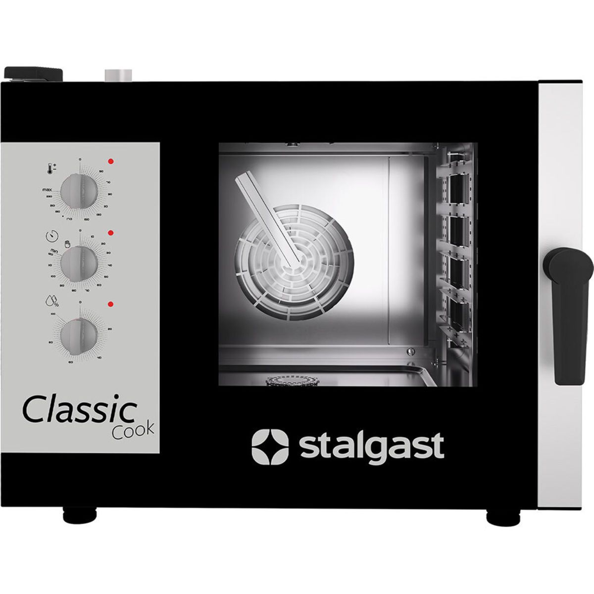 Stalgast Kombidämpfer ClassicCook, 5x GN1/1, Elektro 79x69 cm (BxH); schwarz/silber