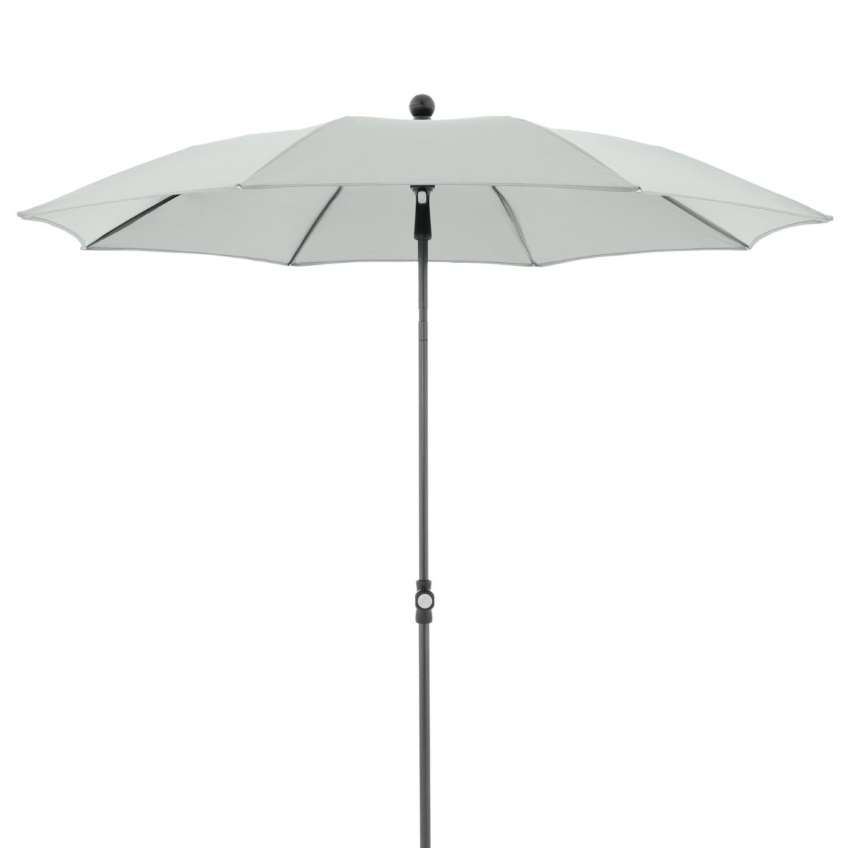 Doppler Gastro Sonnenschirm Waterproof Rund; 180x246 cm (ØxH); hellgrau