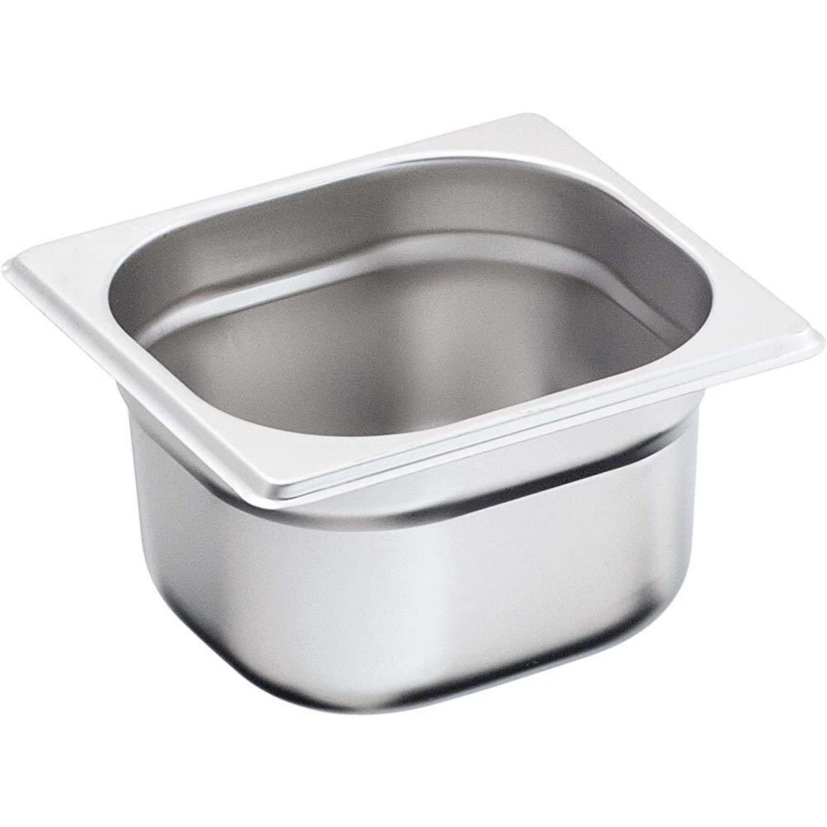 Stalgast Edelstahl Gastronormbehälter Serie BASIC GN 1/6, 2.8 l, 17.6x16.2x20 cm (LxBxT); silber