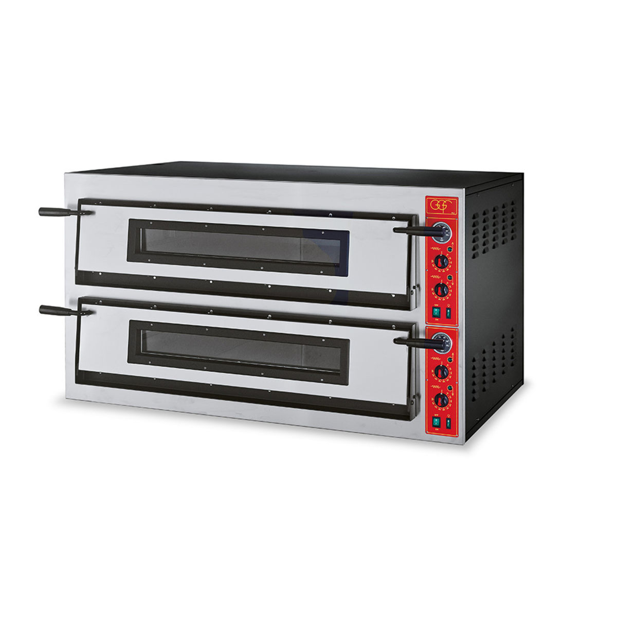 GGF Pizzaofen mit einer Kammer, aus pulverbeschichtetem Stahl 137x85x75 cm (BxTxH); silber