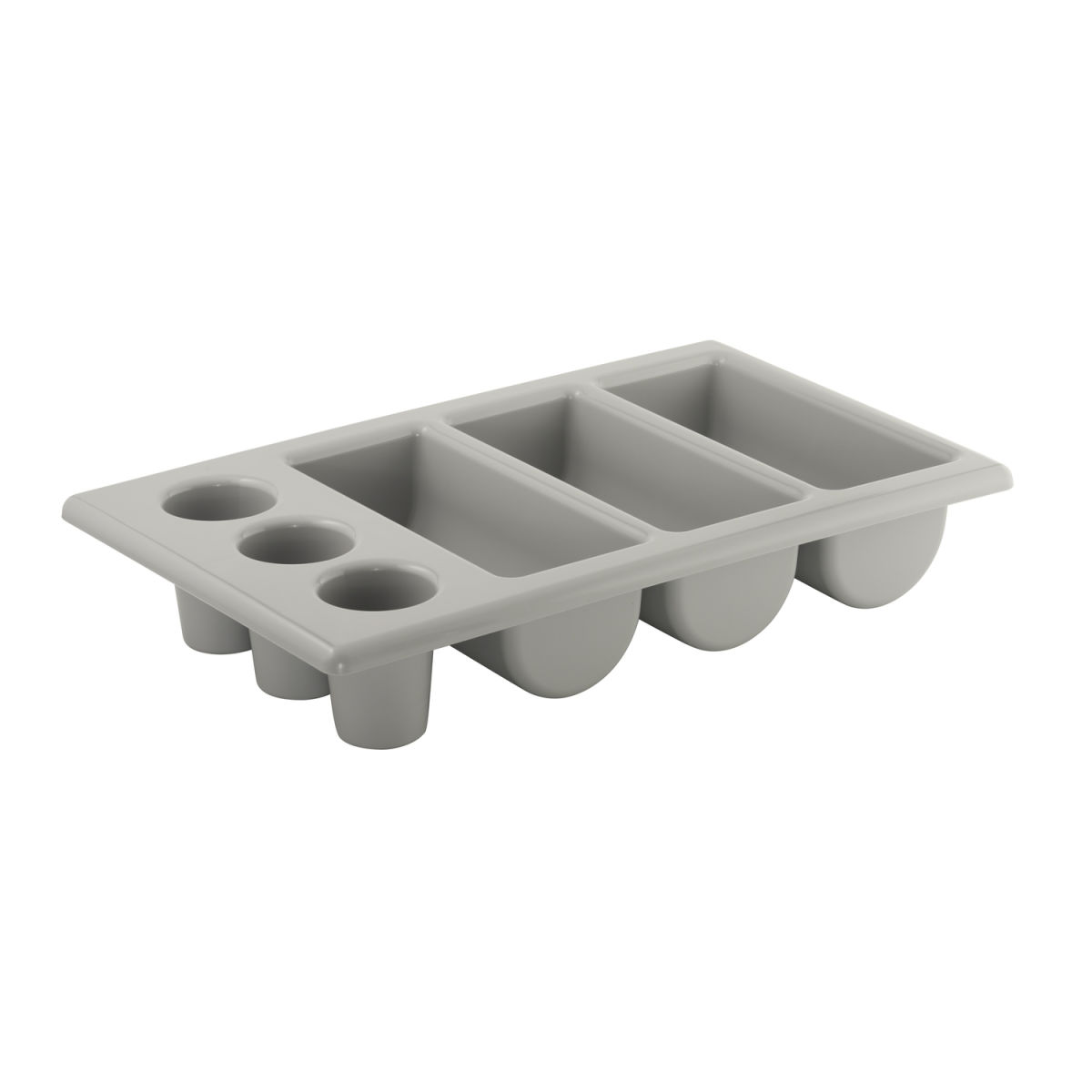 APS GN 1/1 Besteckbehälter, Polypropylen; 53.5x32.5x10 cm (LxBxH); grau