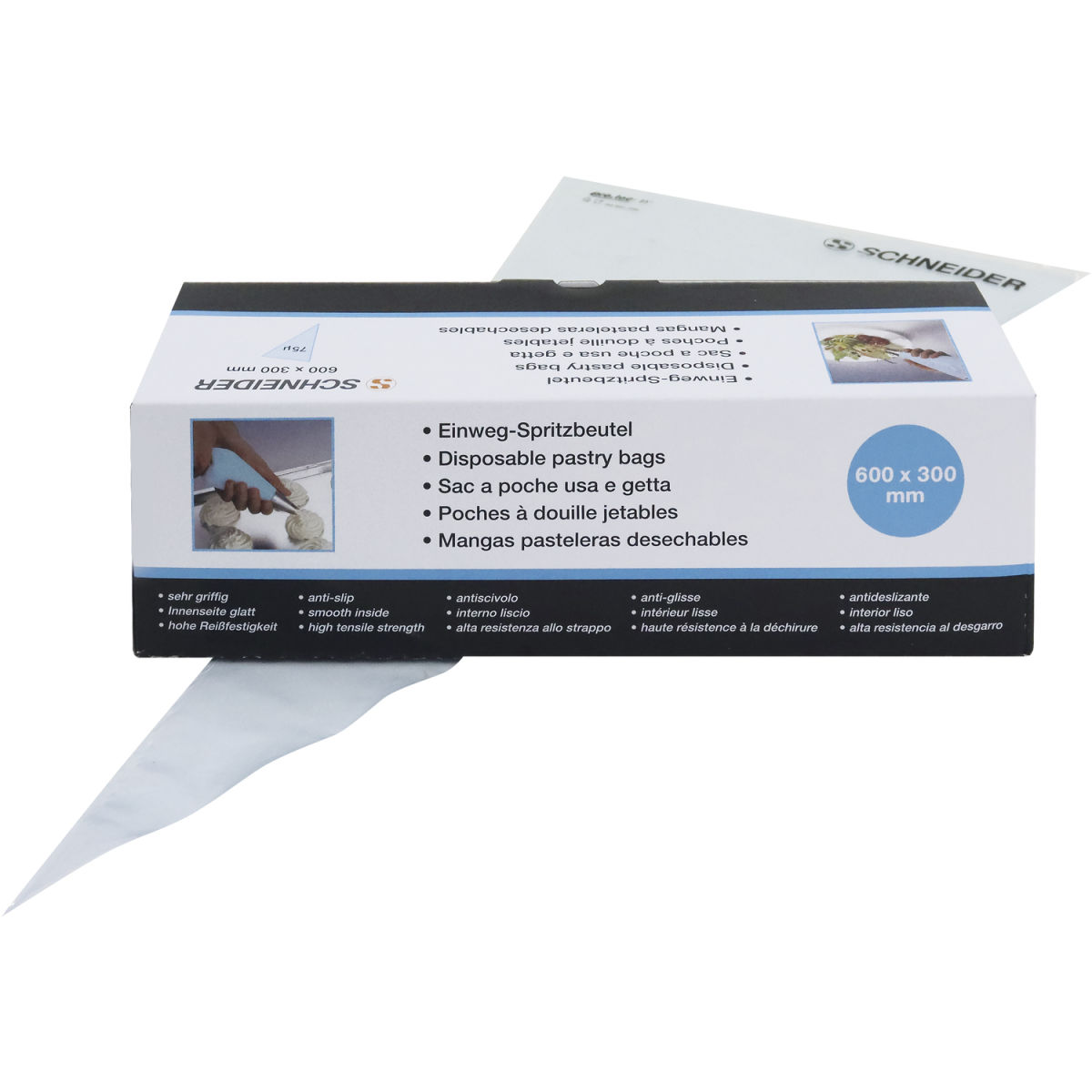 Schneider Einweg-Spritzbeutel 60x30 cm (LxB); blau; 100 Stück / Pack