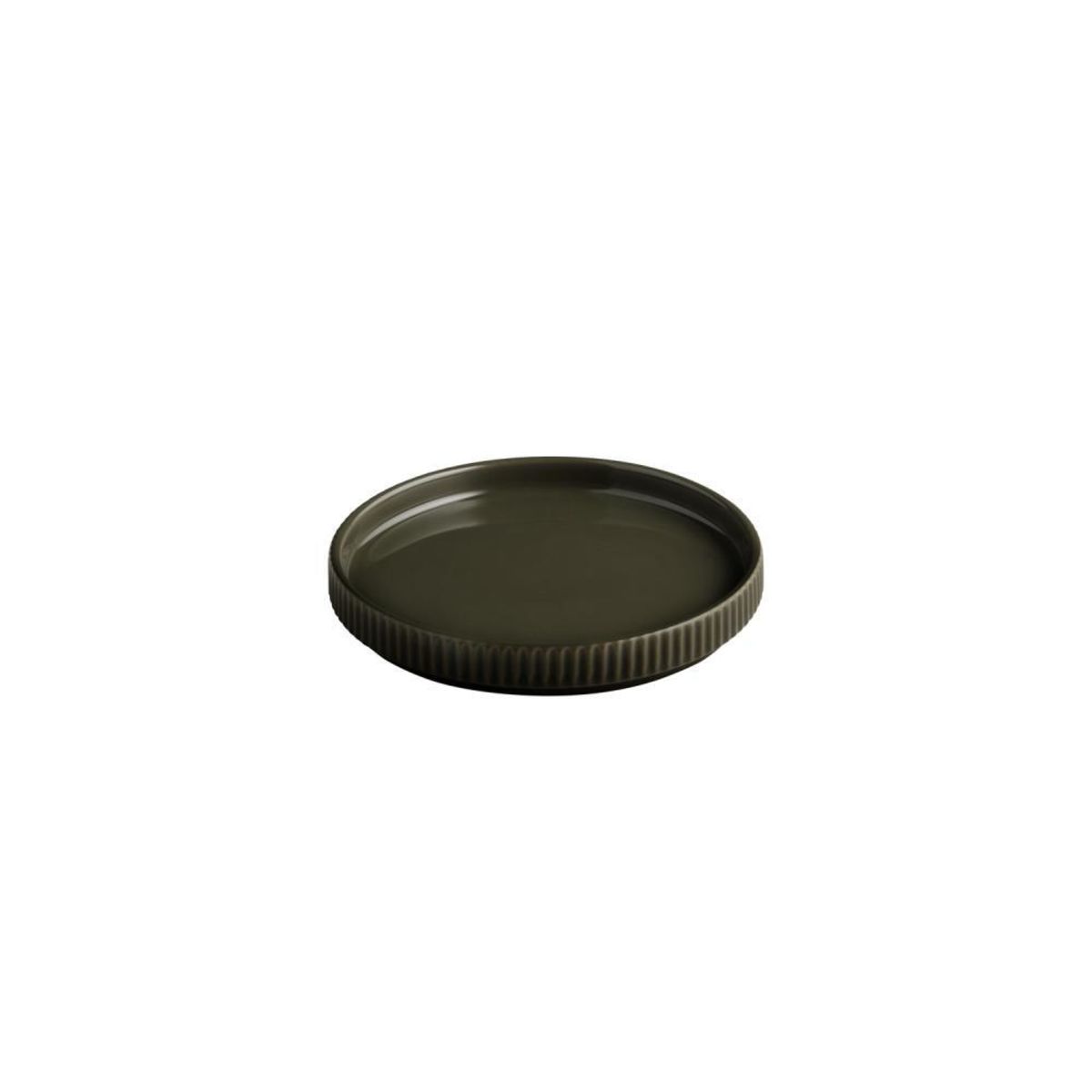 APS Teller -THE GRID-; 16x16x2.5 cm (LxBxH); braun; rund; 6 Stück / Pack