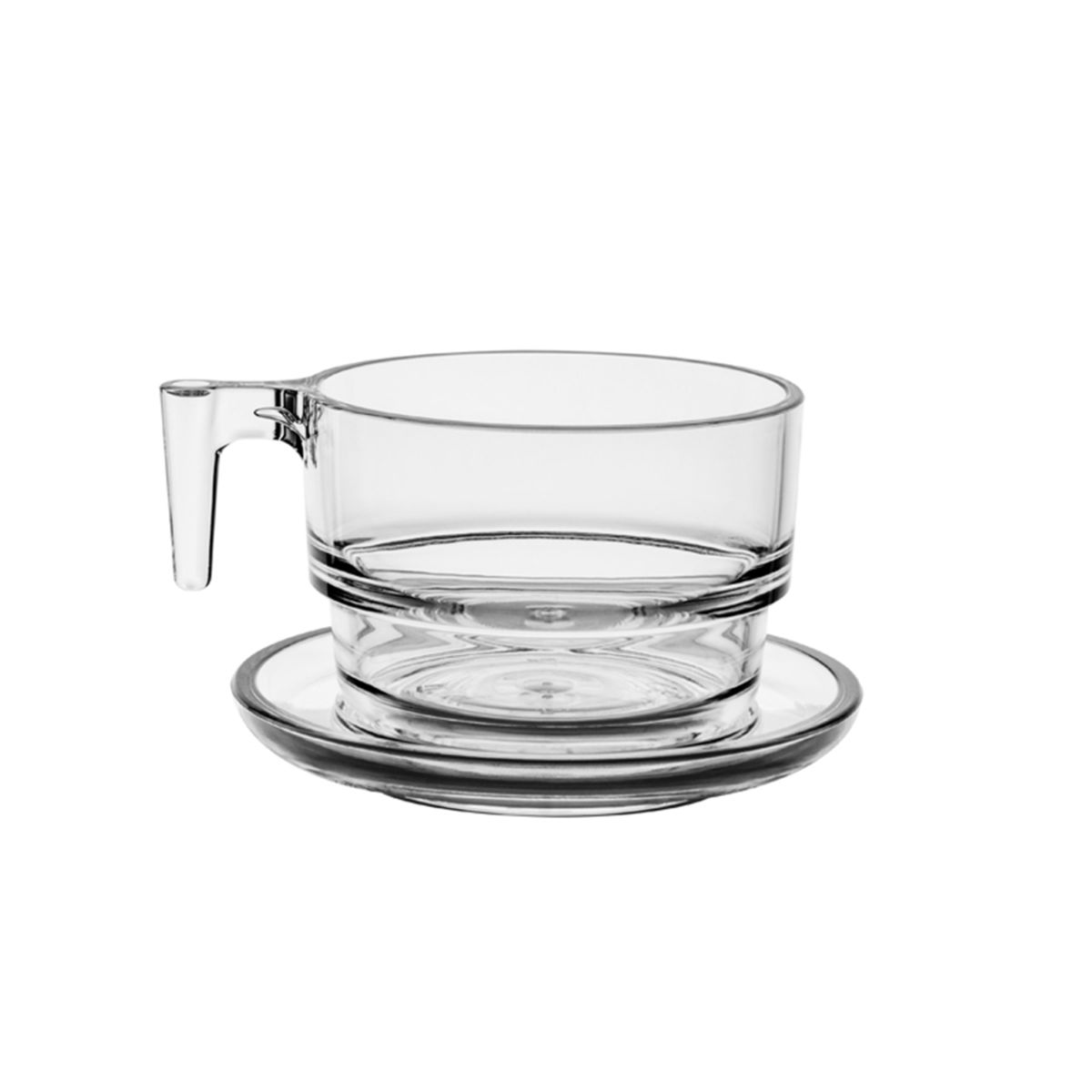 MPDrink Kaffeebecher Polycarbonat 200 ml, 9.1x6 cm (ØxH); transparent; 6 Stück / Pack