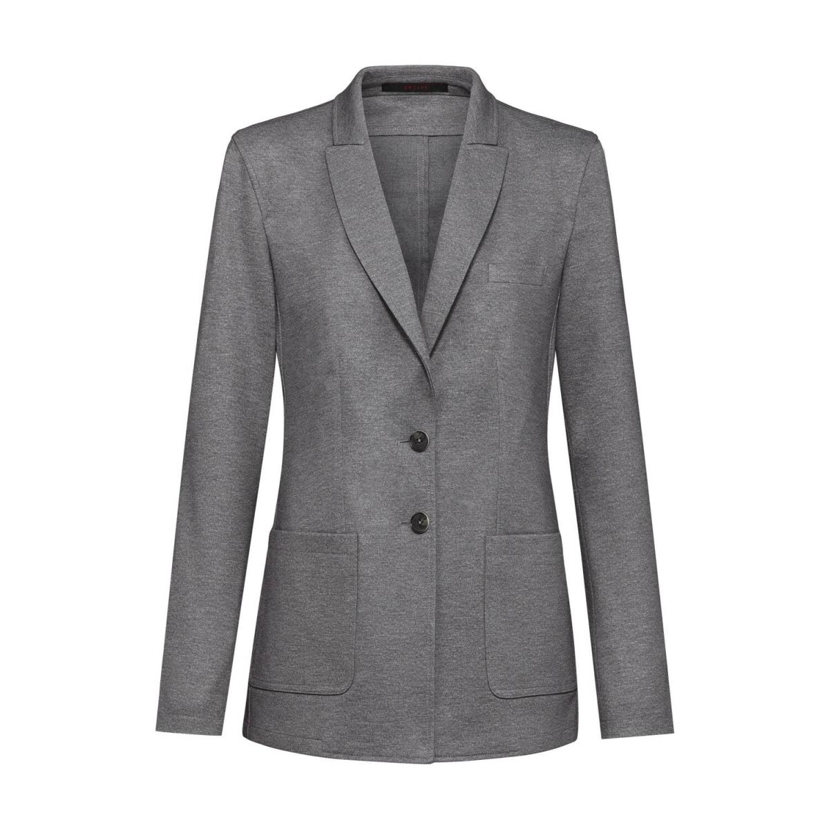 GREIFF Damen-Jerseylangblazer RF Casual Kleidergröße 38; hellgrau meliert