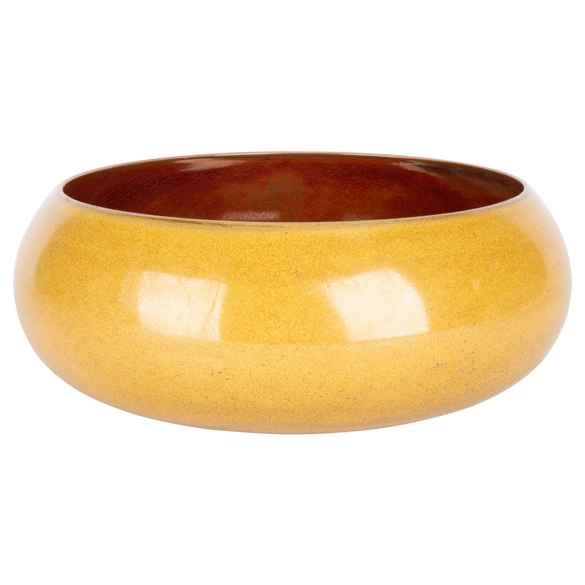Cosy & Trendy Elements Mustard Schale 2580 ml, 24.5x24.5x24.5x10 cm (LxBxØxH); braun/rostbraun; 2 Stück / Pack