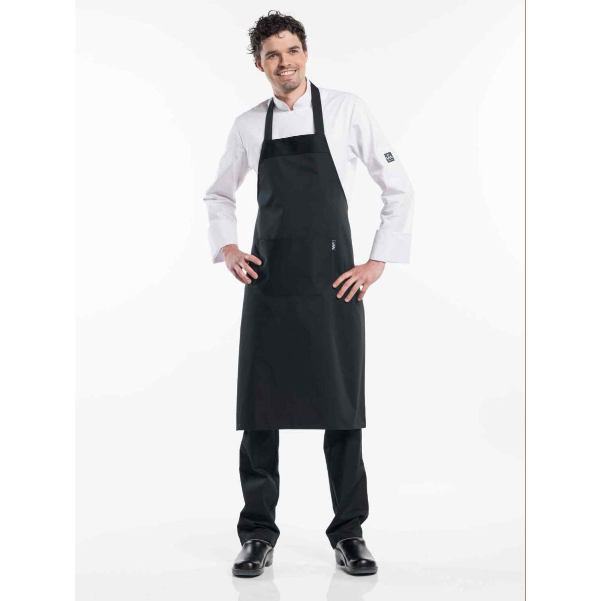 Chaud Devant Latzschürze Black W75 – L100 100x75 cm (LxB); schwarz