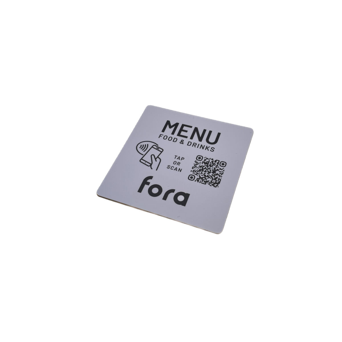 PRODUCTMATE Tischaufleger beidseitig rund matt mit QR-Code und NFC-Chip 7.5x7.5 cm (BxH); mehrfarbig; 25 Stück / Pack