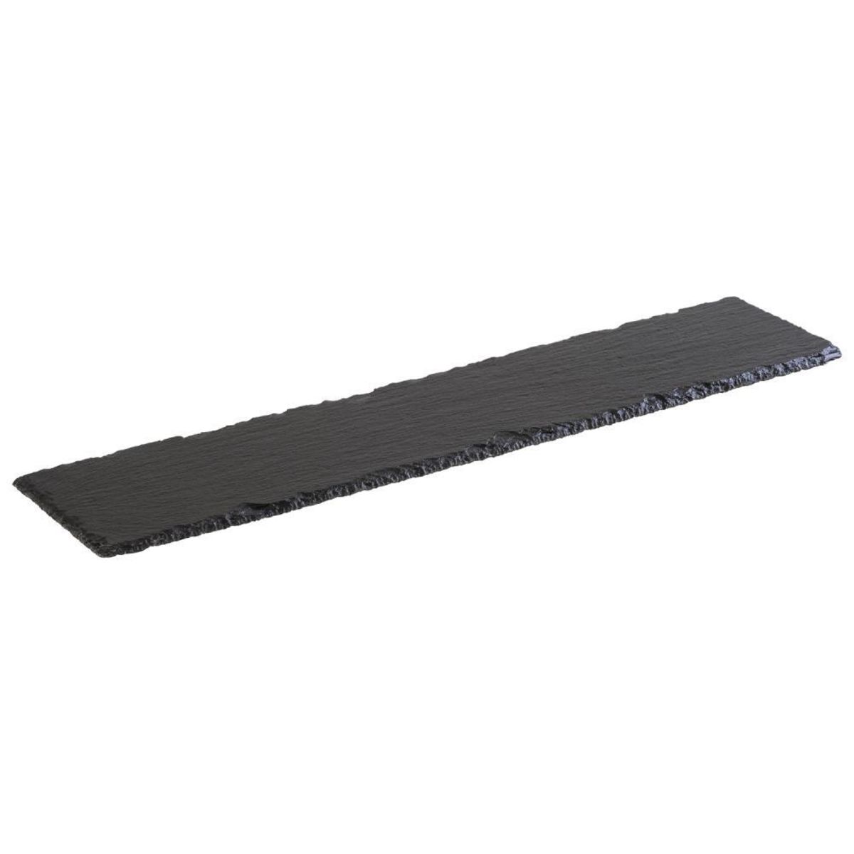 APS Untersetzer MORRA, 4er Set, Naturschiefer 47x10x1 cm (LxBxH); schwarz; rechteckig