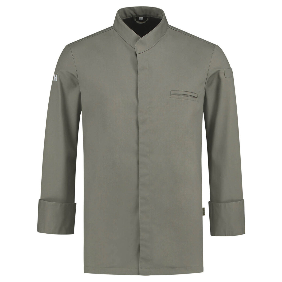 Giacca da cuoco Alain colorata Le Nouveau Chef; Taglia 4XL; verde oliva