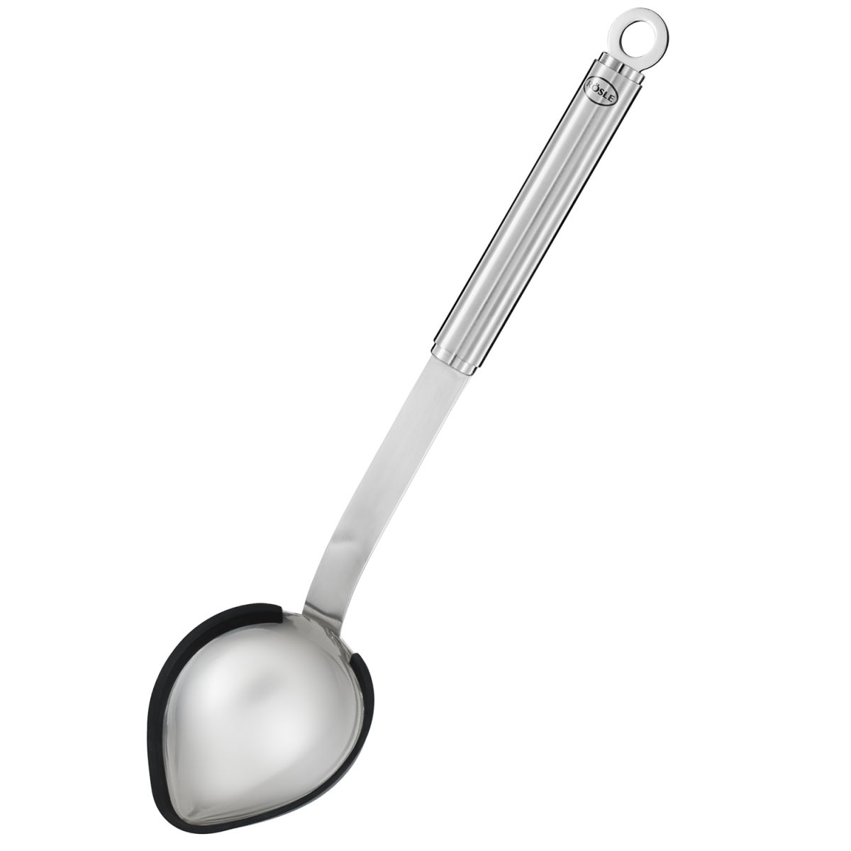 RÖSLE Rundgriff Portionslöffel Silikon 0.008 l, 32.5x9x7 cm (LxBxH); schwarz