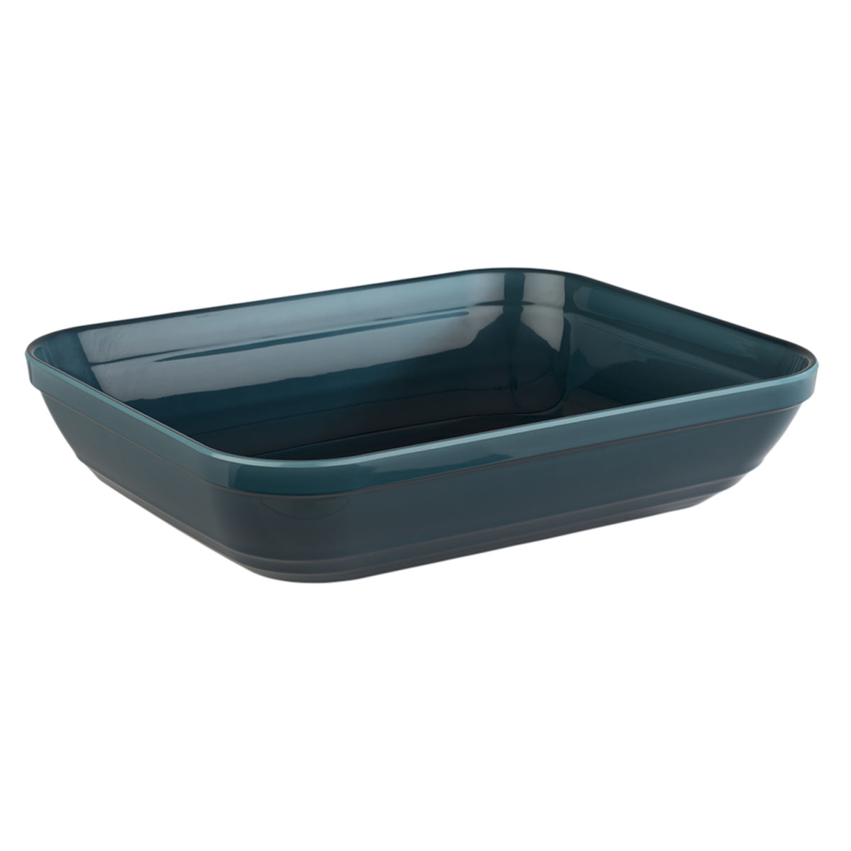APS GN 1/2 Schale EMMA, Melamin 3500 ml, 32.5x26.5x7.5 cm (LxBxH); türkis; rechteckig