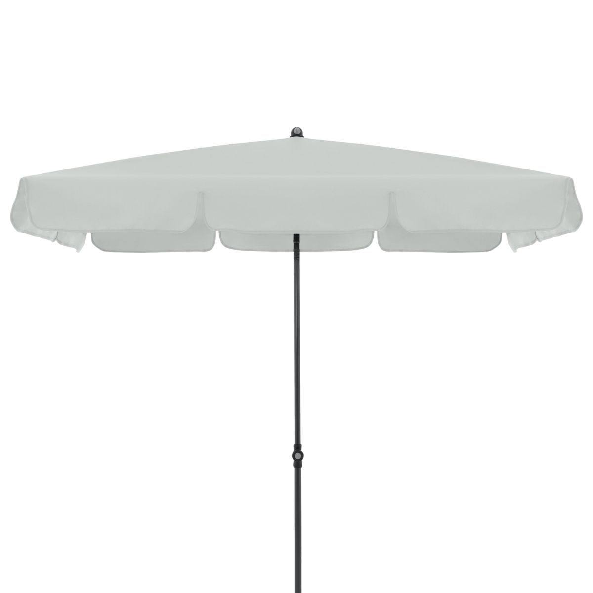 Doppler Gastro Sonnenschirm Waterproof Eckig; 185x120x248 cm (LxBxH); hellgrau