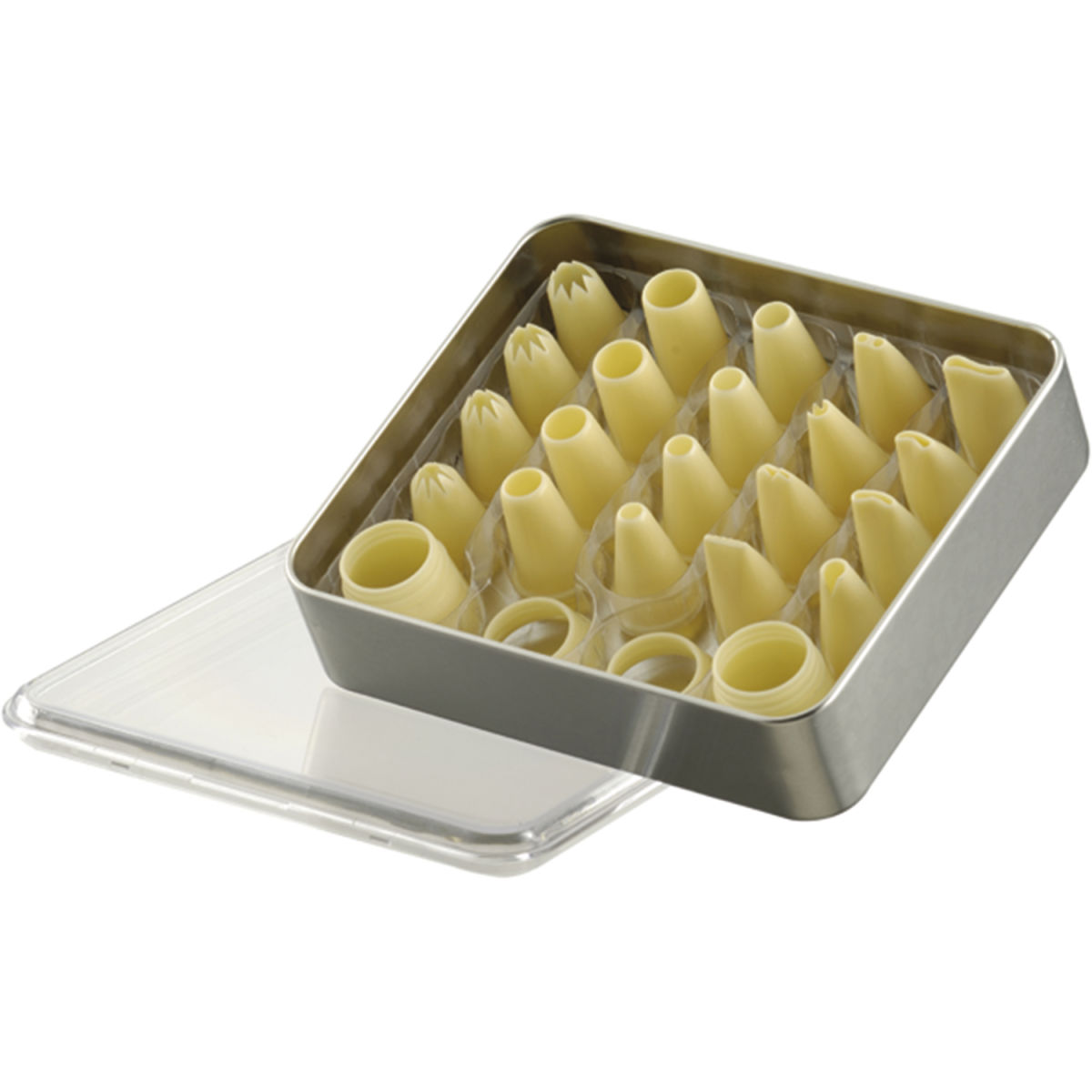 Schneider Tüllenkassetten-Set 22-teilig elfenbein; 22 Stück / Pack