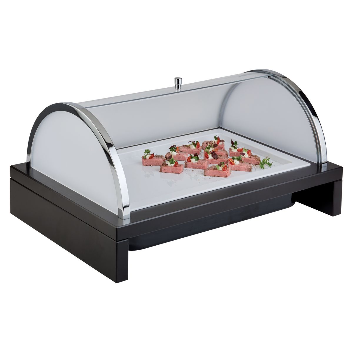 APS Kühlbox BRIDGE 63.5x42.5x31 cm (LxBxH); transparent/braun