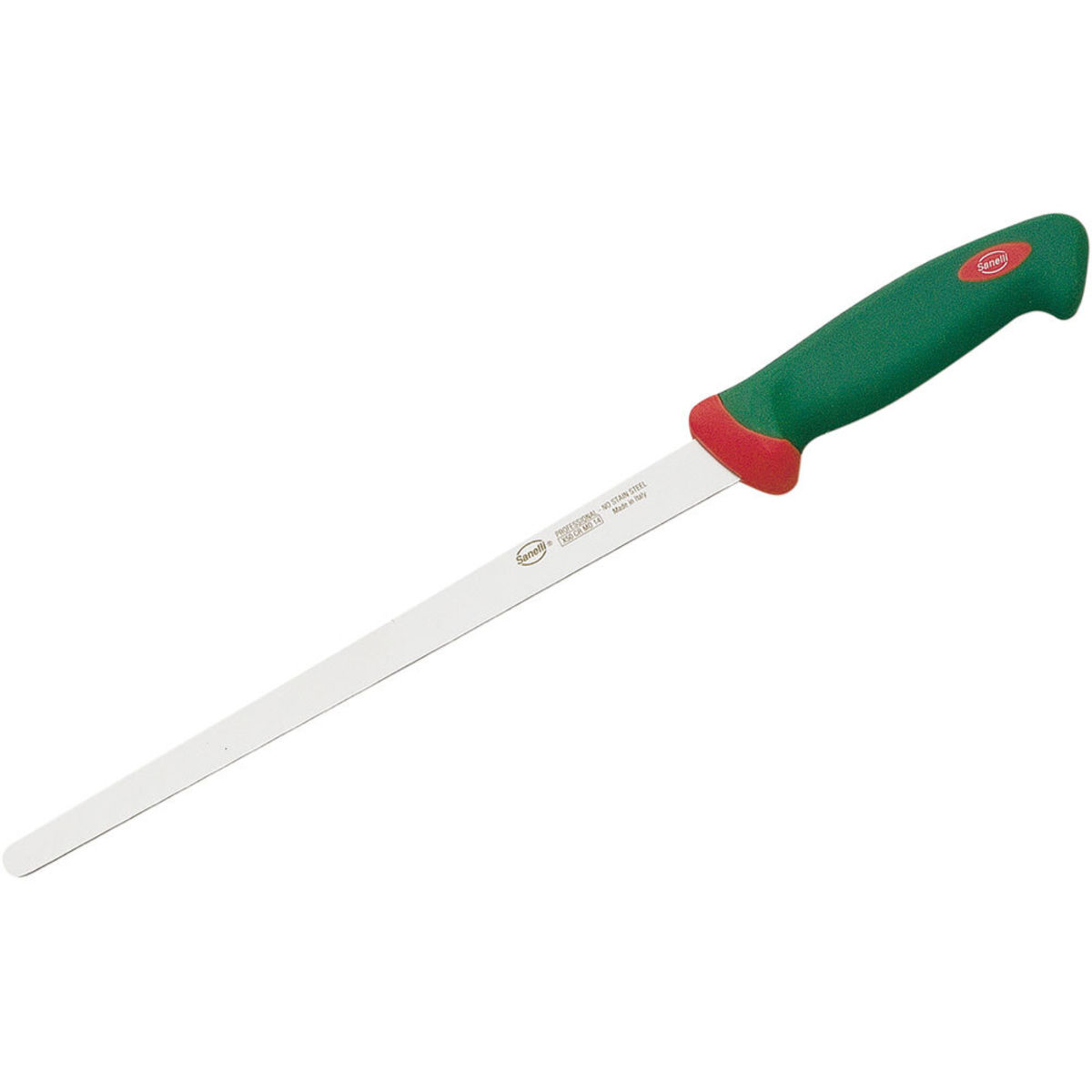 Sanelli Lachsmesser, ergonomischer Griff 27.5 cm (L); grün