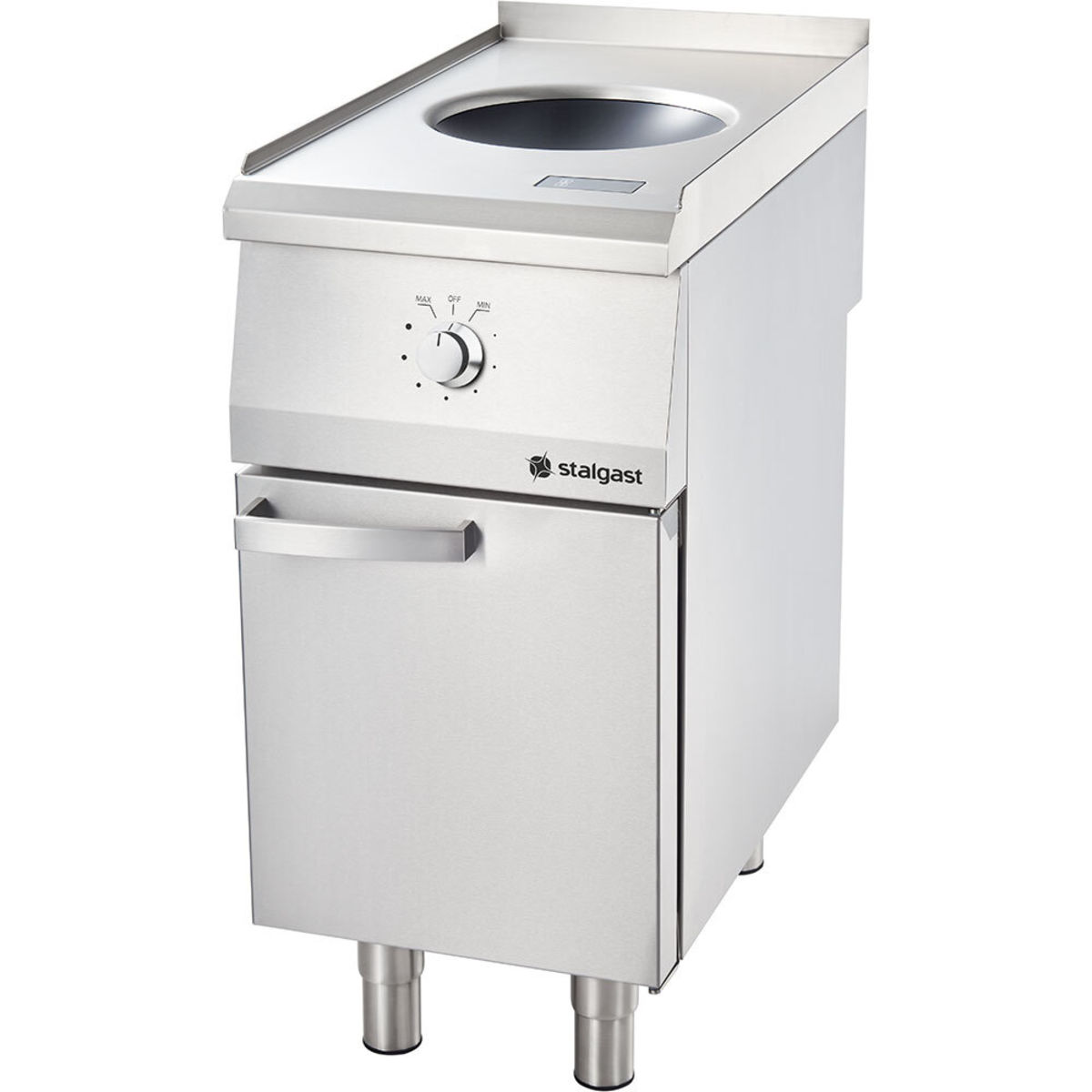 Stalgast Edelstahl WOK-Induktionsherd aus der Serie 700 ND 40x70x85 cm (BxTxH); silber