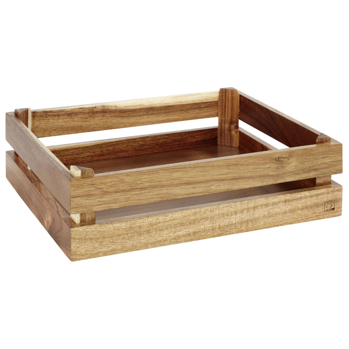 APS Holzbox SUPERBOX, Akazienholz GN 2/4 GN 1/2, 35x29x10.5 cm (LxBxH); hellbraun; rechteckig