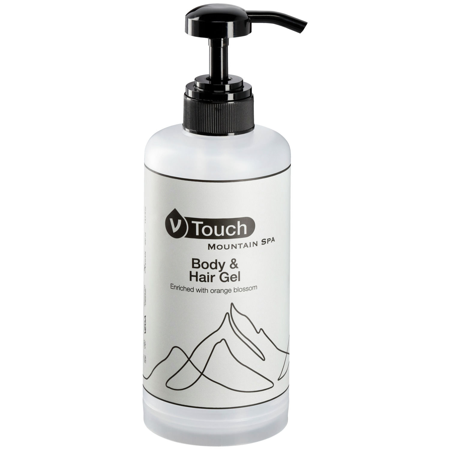 Dispenser a pompa V-Touch Mountain Spa per gel doccia e shampoo 2 in 1