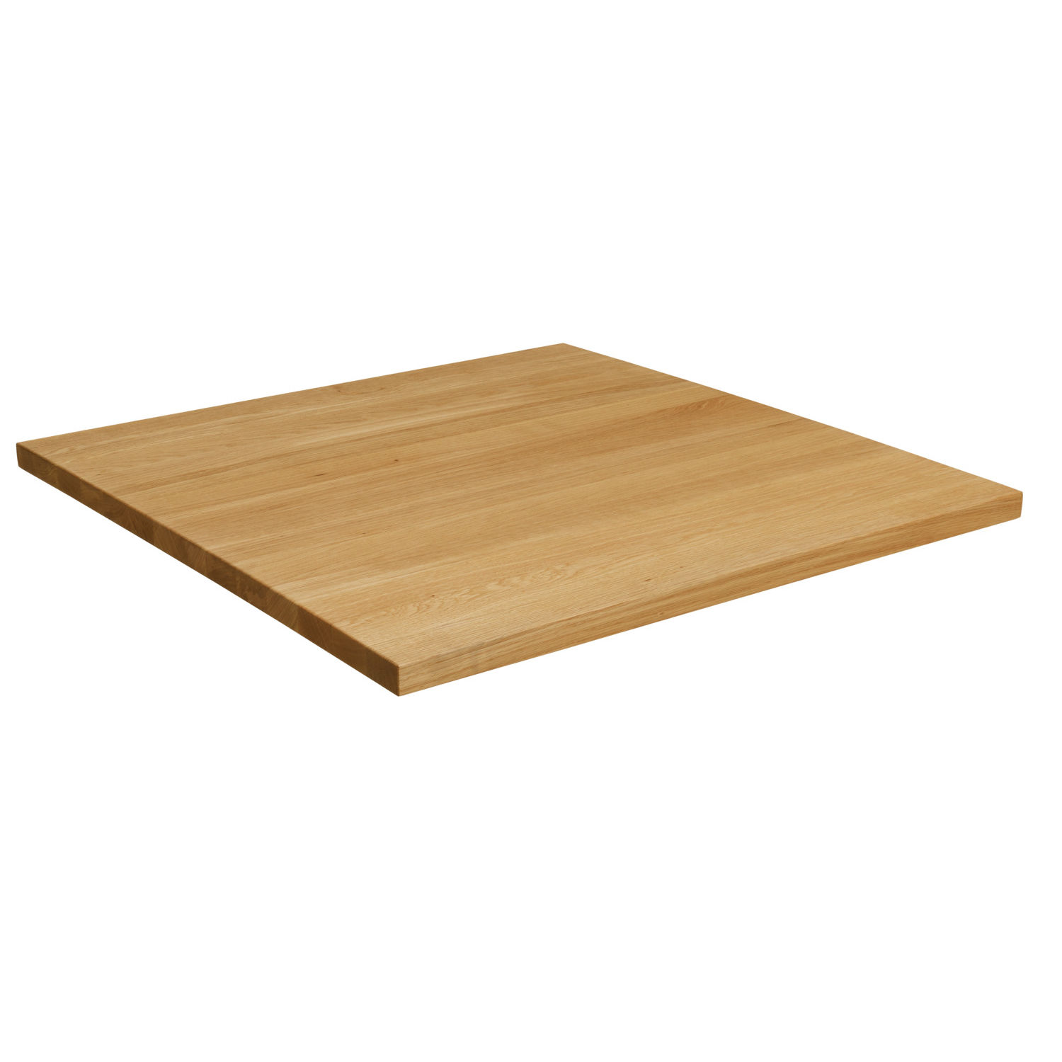 VXL Tablero de mesa cuadrado madera maciza de roble 44 mm 70x70 cm —  Bañoidea