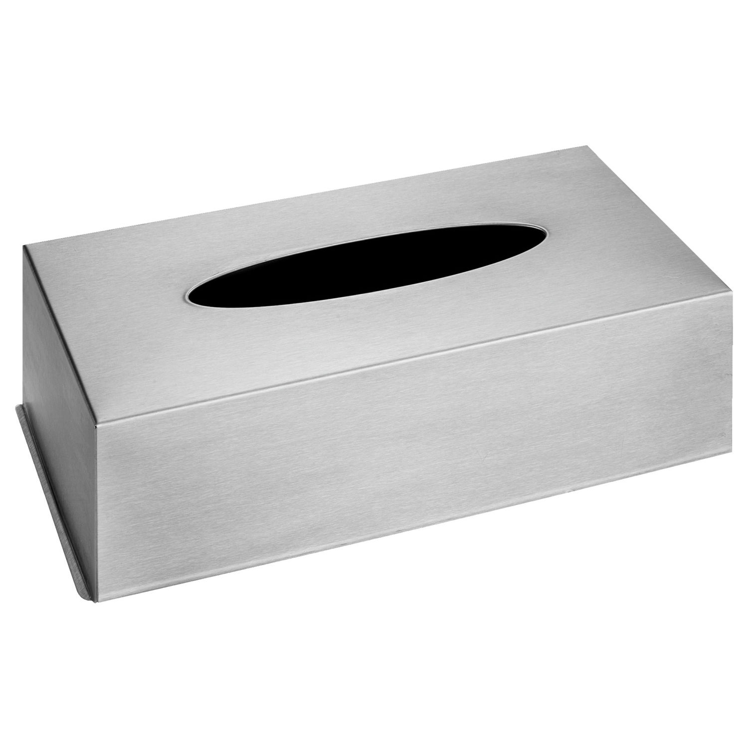 com-four® Caja para Pañuelos de Papel de Acero Inoxidable