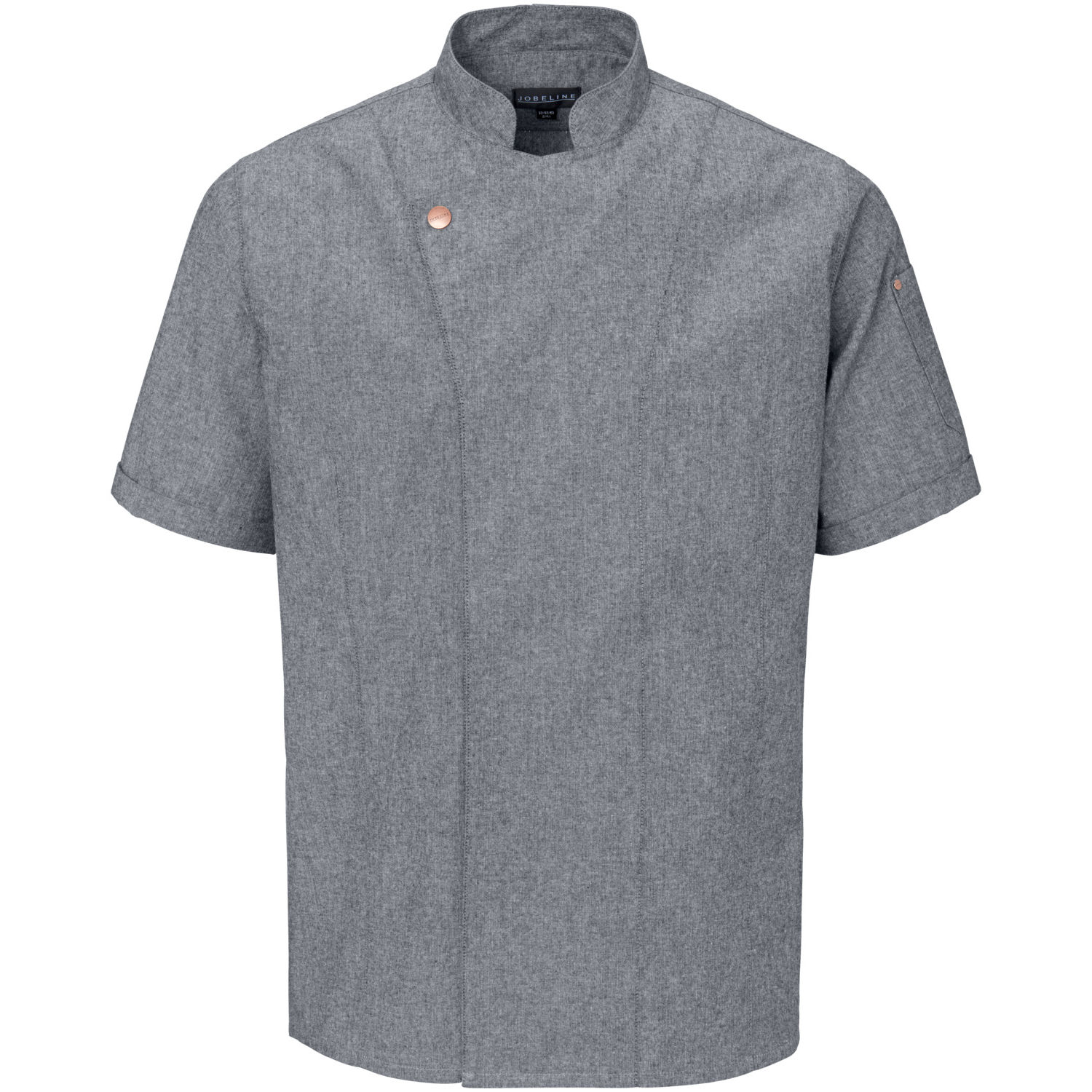 Buy Men s chef jacket Scott short sleeve chambray LUSINI