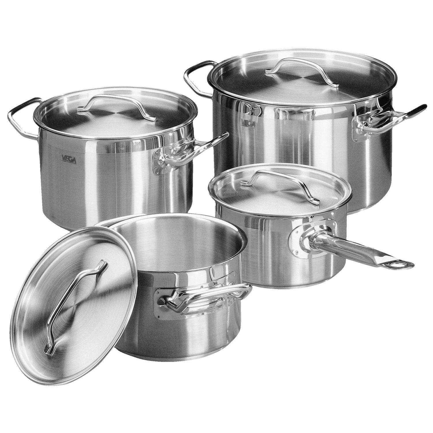 Set batteria 4 pentole inox Kuchenprofi Sanremo