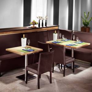 Panca imbottita Medley in similpelle, a due posti, Collegabile