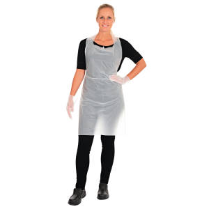 Organic disposable apron Green