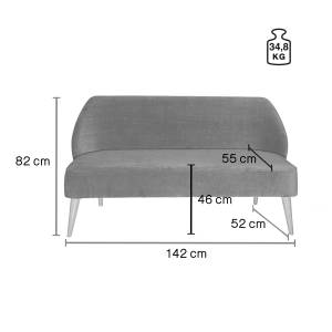3-seater sofa Lasse velvet...