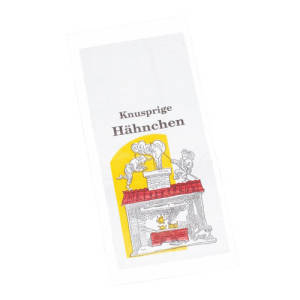 Hähnchenbeutel Papier 500 Stück Hähnchen-Warmhaltebeutel Aus Papier – 1/1-lagig, Perfekt Für Imbiss & Takeaway Papierbeutel Für Broiler Grillhähnchen