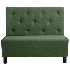 Panca imbottita Lerida II in tessuto, a due posti, Difficilmente